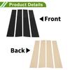 4 Pcs Pillar Window Trim for Dodge for Ram 2009-2018