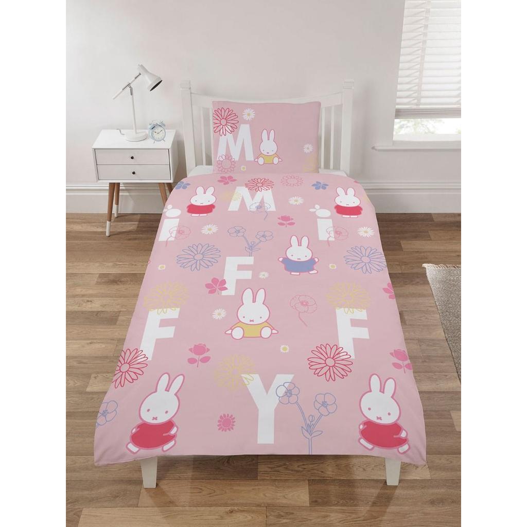 Miffy Floral Reversible Duvet Cover Set