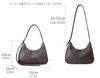 Vintage Soft Cowhide Leather Hobo Bag Women, Retro Crescent Underarm Shoulder Bag, Adjustable Strap Casual Daily Handbag