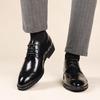 New Men's Business Dress Leather Shoes Leather High-end Brock Shoes British Style Wedding Men's Shoes First Layer Cowhide Shoes