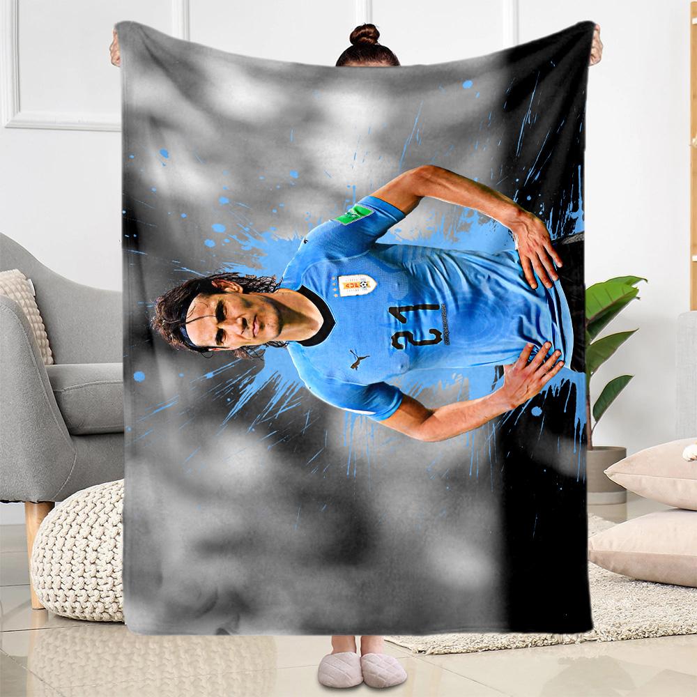 Man City Player Celebration Blanket Ultra-Soft Suitable for Seaside Bed Picnics for All Occasions Playful Design