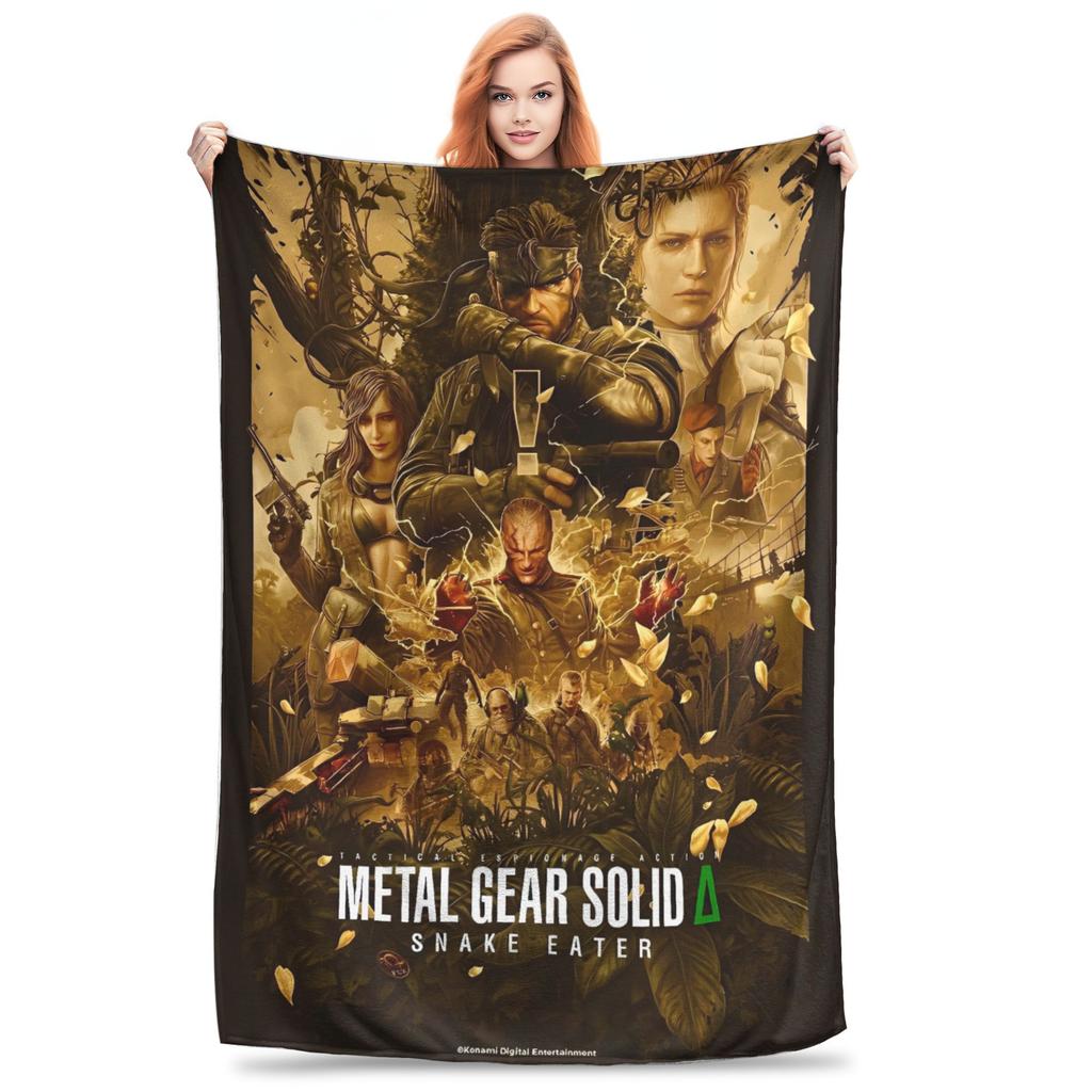 Metal Gear Solid Snake Game (1) Blanket Quality Super Soft Throw Blanket Winter Kids Outdoor Funny Bedspread