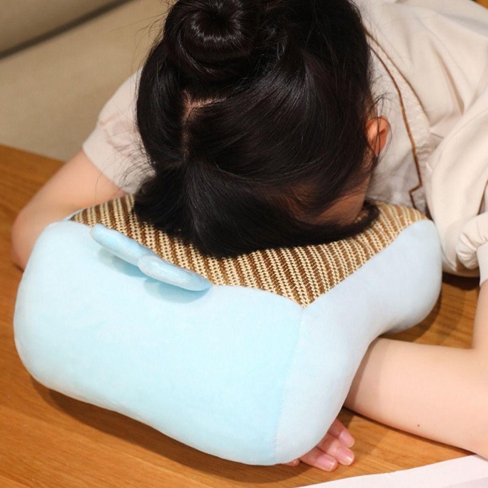 Double-sided Office Plush Pillow Hollow Breathable Cute Animal Neck Pillow  Room Decoration