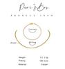 Peri'sBox 1mm Cubic Zirconia Chain Necklace Dainty Super Thin Tennis Choker Necklaces Jewelry for Women Donna Collane Hot