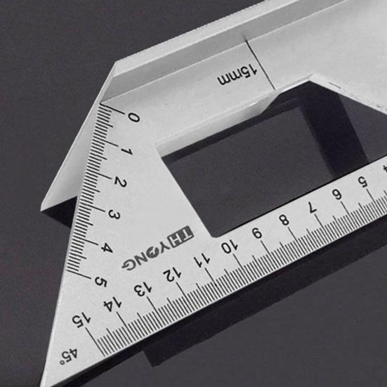 Aluminiumlegering 45/90 Graden Hoekliniaal Verticale T-vormige Meter Hoekmeter Gereedschap