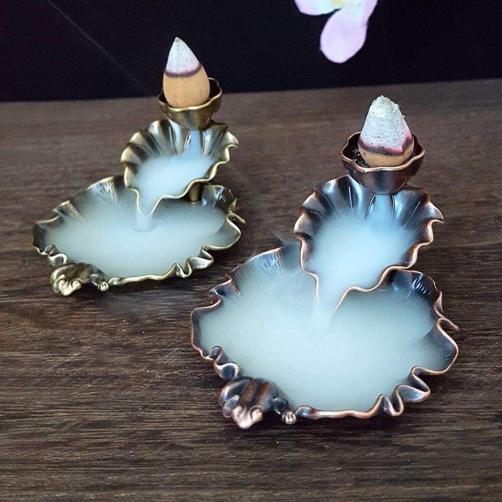 Counter Current Lotus Leaf Frog Incense Burner Mini Home Decoration Durable Incense Burner
