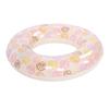 Inflatable Pool Float Ring 35 Inch Float Tube PVC Flotation Pool Swim Tube for Beach Swimming Party Vacation Yellow