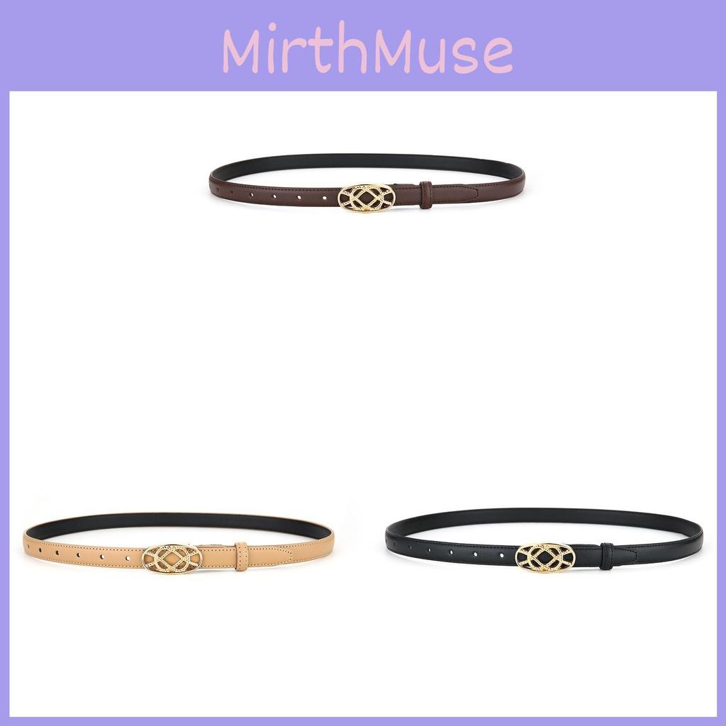 Genuine Leather Womens Belt Summer Vintage Fashion Waistband With Oval Buckle For Outdoor Wear