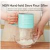 Stainless Steel Mesh Flour Sieve With Adjustable Handle For Home Baking And Food Preparation