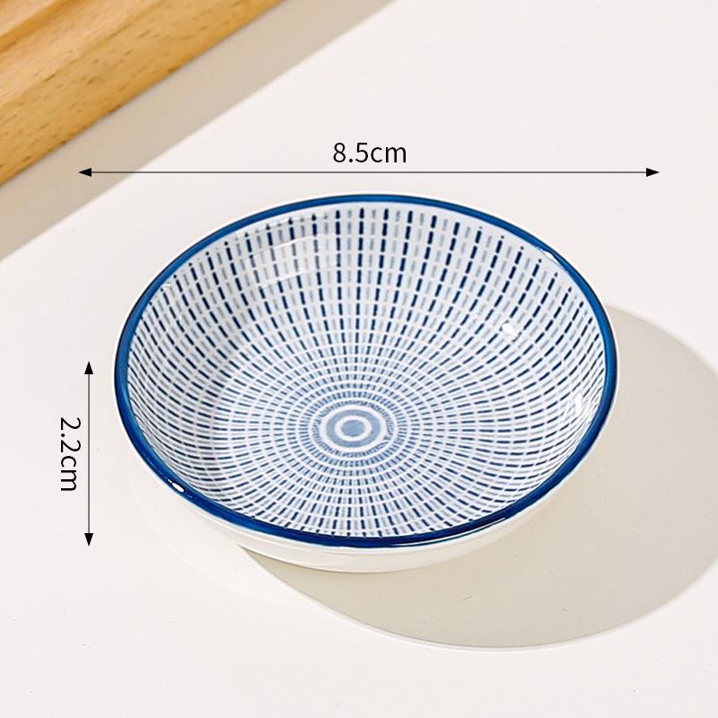 Japanske Mini Keramiske Tallerkener Barbecue Dipping Sashimi Sushi Soyasaus Retter Hjem Skrivebord Snacks Frukt Dessert Tallerkener