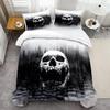 Black Forest Skull Pattern 3D Printed Quilt Cover Home Textiles Soft Duvet Cover Pillowcases Modern Art Gothic Style Bedding Set