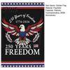 Porch Patriotic Flag 250th Anniversary America Garden 250 Years of Freedom Banner Red Gold Navy 4th July Yard Sign for Independence Day Memorial Gift