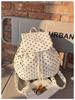 Sac à dos Grande capacité Pois Toile de nylon Sac à dos pour femme 1011 Nouveau Tendance Haut de gamme Quotidien Trajet Polyvalent Sac à dos