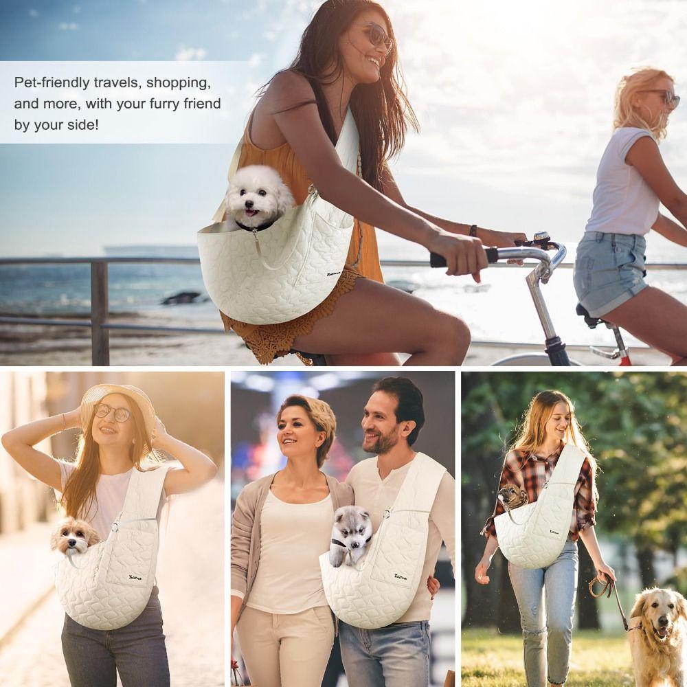 Można prać w pralce Nosidełko dla psa Miękka torba crossbody dla zwierzaka Bezpieczna torba podróżna dla zwierzaka Szczeniak