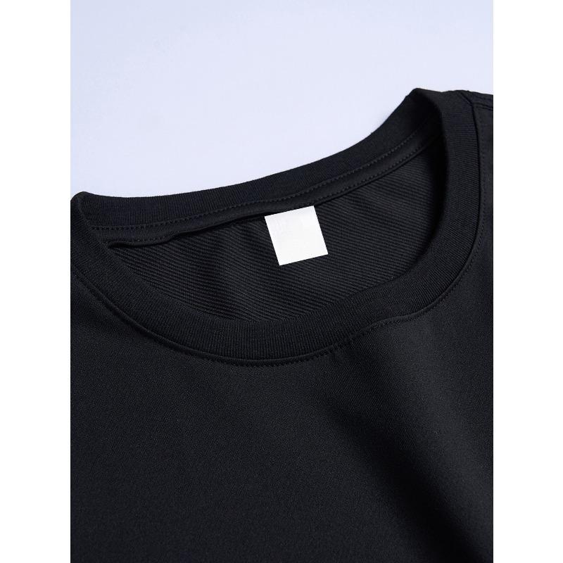 2025 New Summer Fashion Street Casual Charm Letter Print Comfortable Soft Round Neck Men's T-shirt