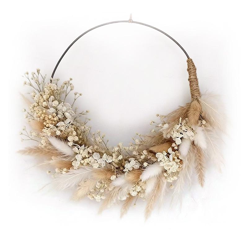 Immortal Flower Iron Art Tassel Fan DIY Hanging Ornament Material Pack - Handmade Gift