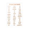 Hot Stamping English Calendar Sticker Budget Month Transparent PET Sticker Index Ear Label Sticker