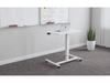 Pneumatic Height Adjustable Sit-Stand Mobile Desk, White