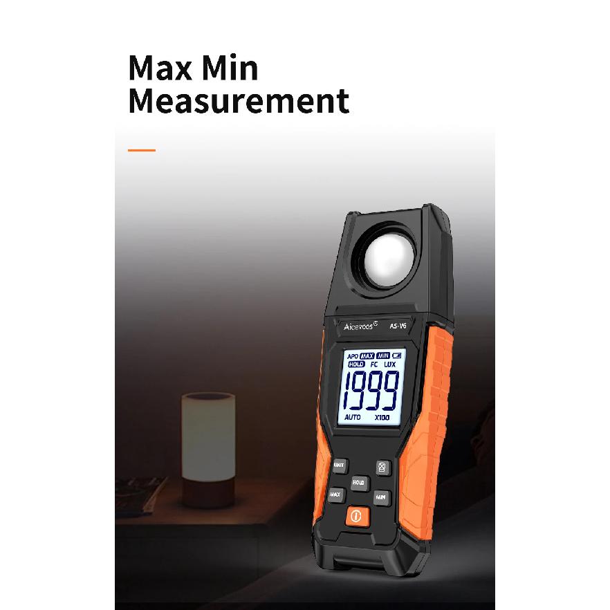 Aicevoos Digital Illuminance Meter,High Precision Handheld Light Meter,Luxmeter Luminance Lux Test,Illuminance Tester,Lux Meter