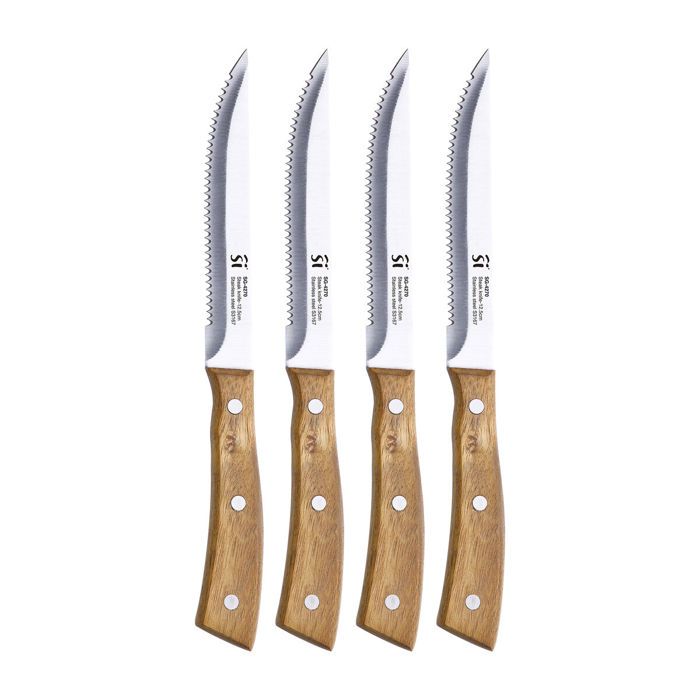 Meat Knife Set - SAN IGNACIO - Compact - 12.5 Cm - Stainless Steel - 4 Pieces