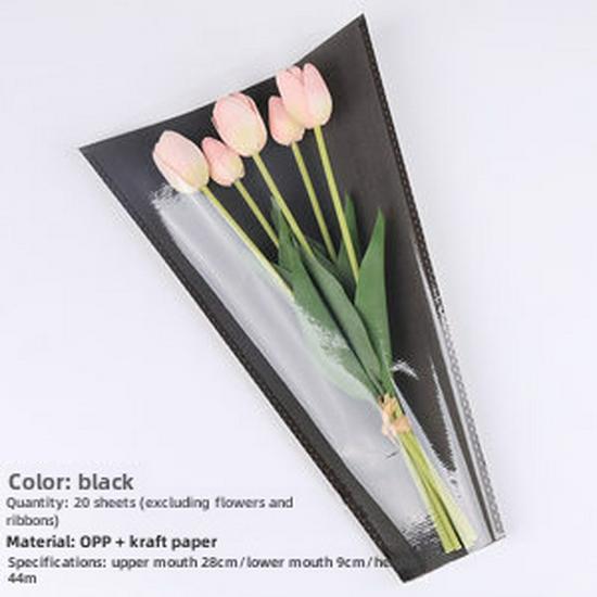 Translucent Kraft Paper Bouquet Bag for Multiple Roses - Goddess Festival Edition