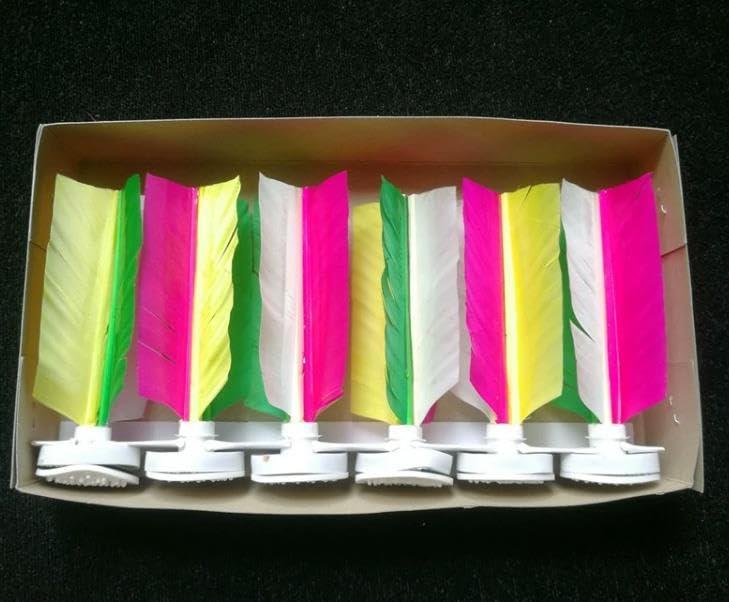 Speed Mao Kick Darkau Kick Mixed Set of 6 Shuttles, Shuttles, Exercise, Sports, Games, Colors,