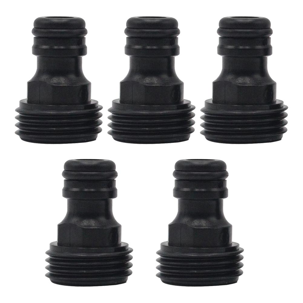 Threaded Fittings Threaded Joint Hydraulics Garden Plastic Quick Coupling Water Pipe 1/2inch 5pcs Faucet Adapter