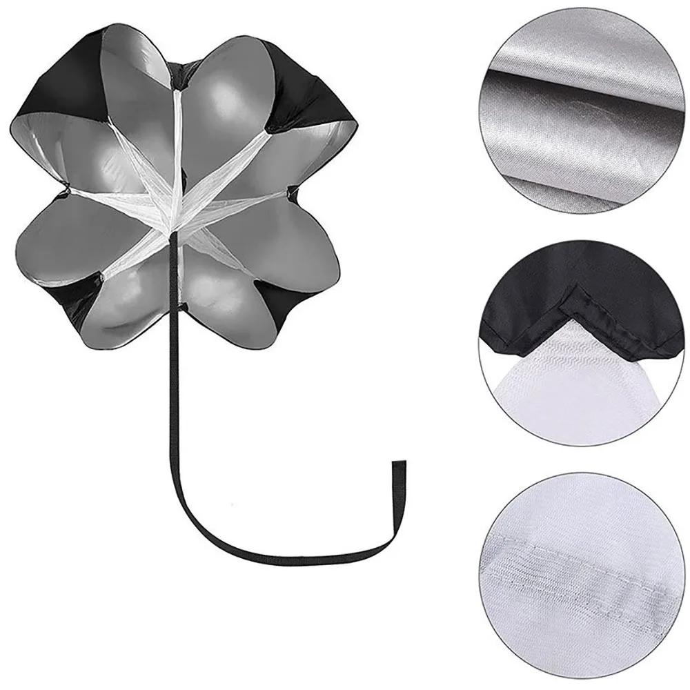 Ayarlanabilir Boyut Hız Paraşütü Çeviklik Antrenmanı Şemsiyesi Futbol Futbol Direnç İpi Fitness Koşu Paraşütü Atletik Engeller Aleti