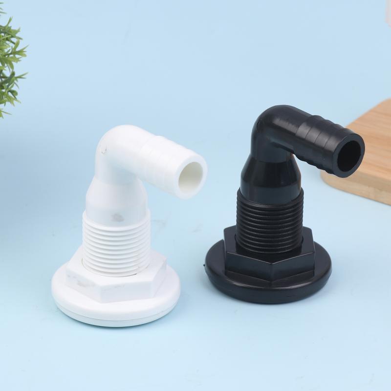 Saída de Drenagem Marinha de 90 Graus Saída de Drenagem de Porão de Iate Mangueira de Drenagem de Convés Tubo Cotovelo Bomba de Porão Dreno Passa-Casco