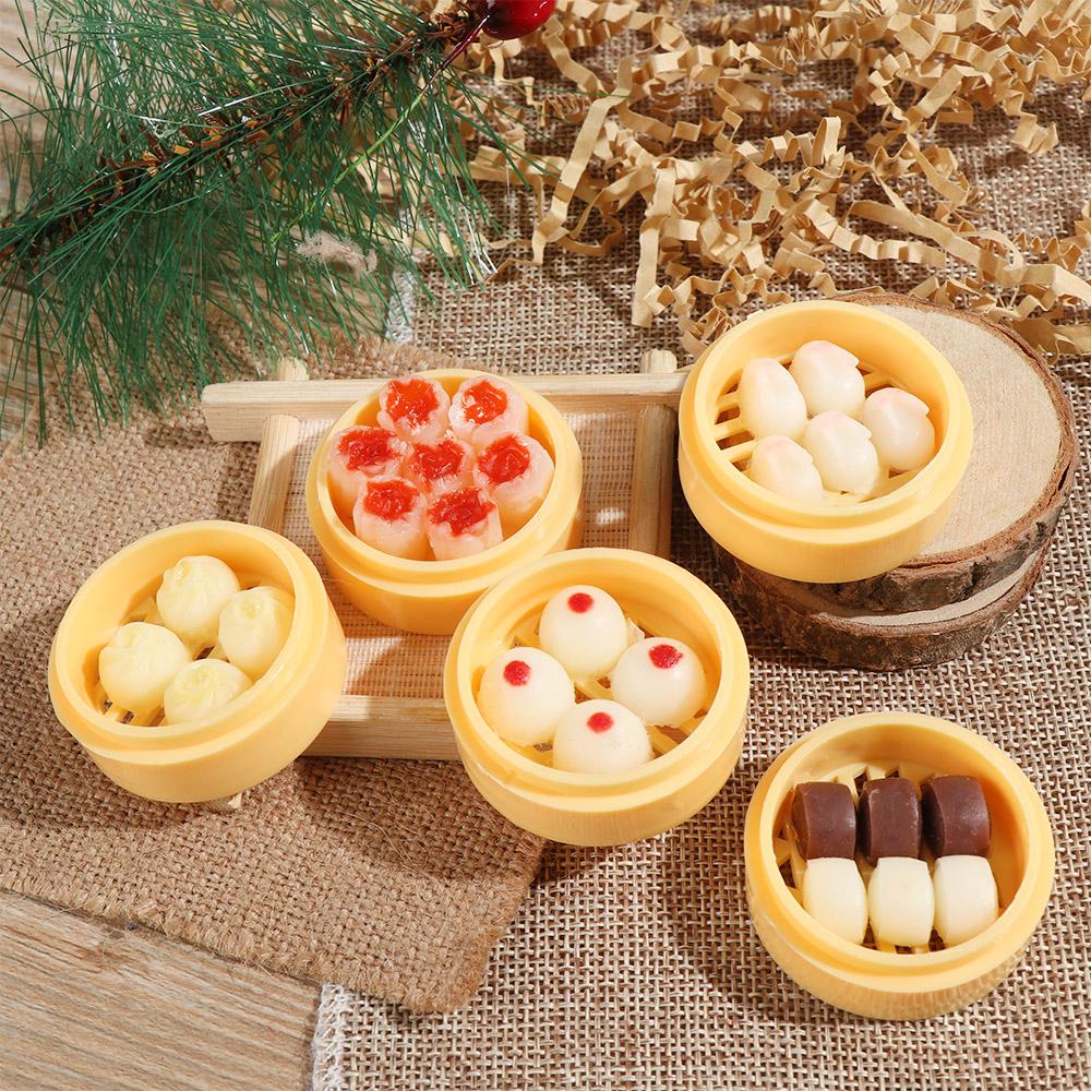 Chinese Doll Accessories Toys DIY Kitchen Miniature Doll house Fake Food Dollhouse Decoration