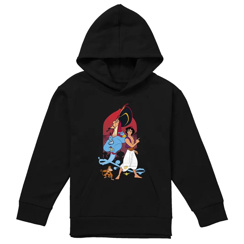 Aladdin Childrens/Kids Characters Pullover Hoodie