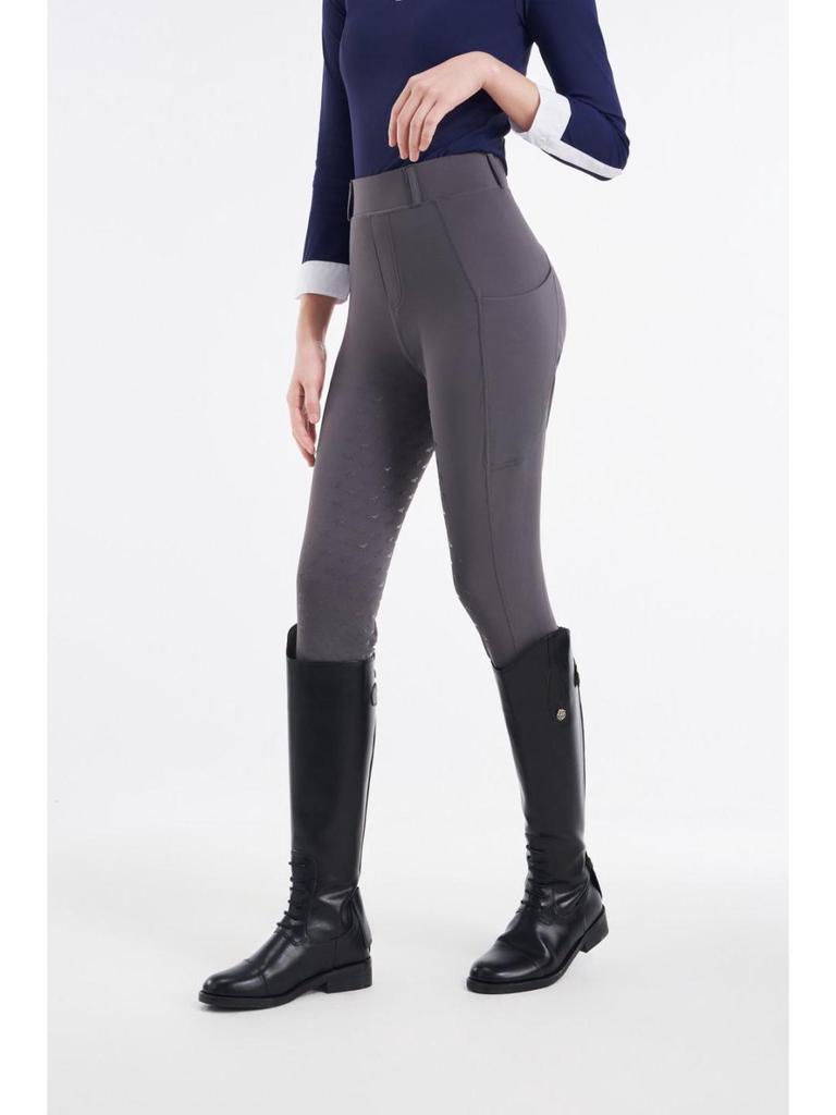 High Waist Full Seat Silicone Riding Pants: Slimming, Moisture-Wicking, Quick-Drying, High Elastic Fabric for Training and Competition.