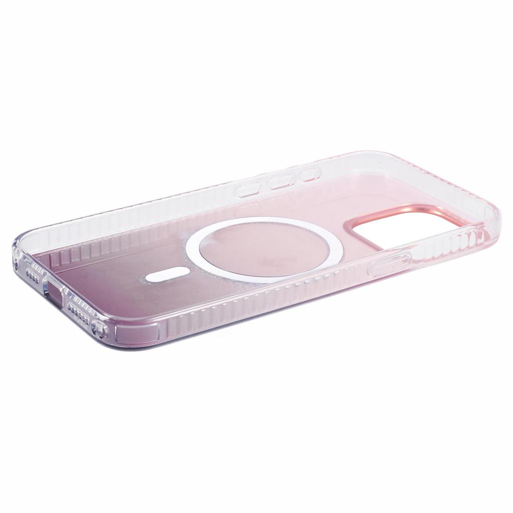 For iPhone 12/12 Pro Case Compatible with MagSafe Glitter Gradient TPU+Acrylic Slim Phone Case