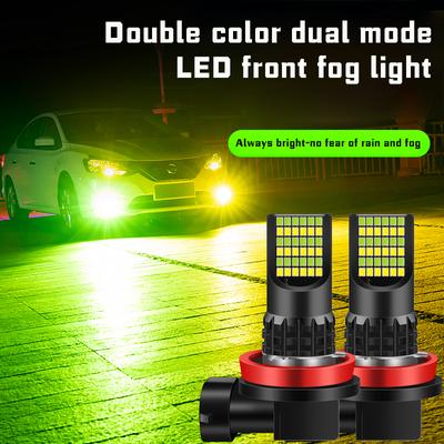 2ks Bright H11 H8 Led Car CSP HB3 HB4 9005 9006 LED Mlhovka Žárovka světlometu DC12-24V H7 Auto Mlhovka DRL