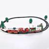 Weihnachtszug Elektrisches Spielzeug Weihnachtsbaumschmuck Zugstrecke Rahmen Eisenbahnwagen mit Ton & Licht Schienenwagen Weihnachtsgeschenke