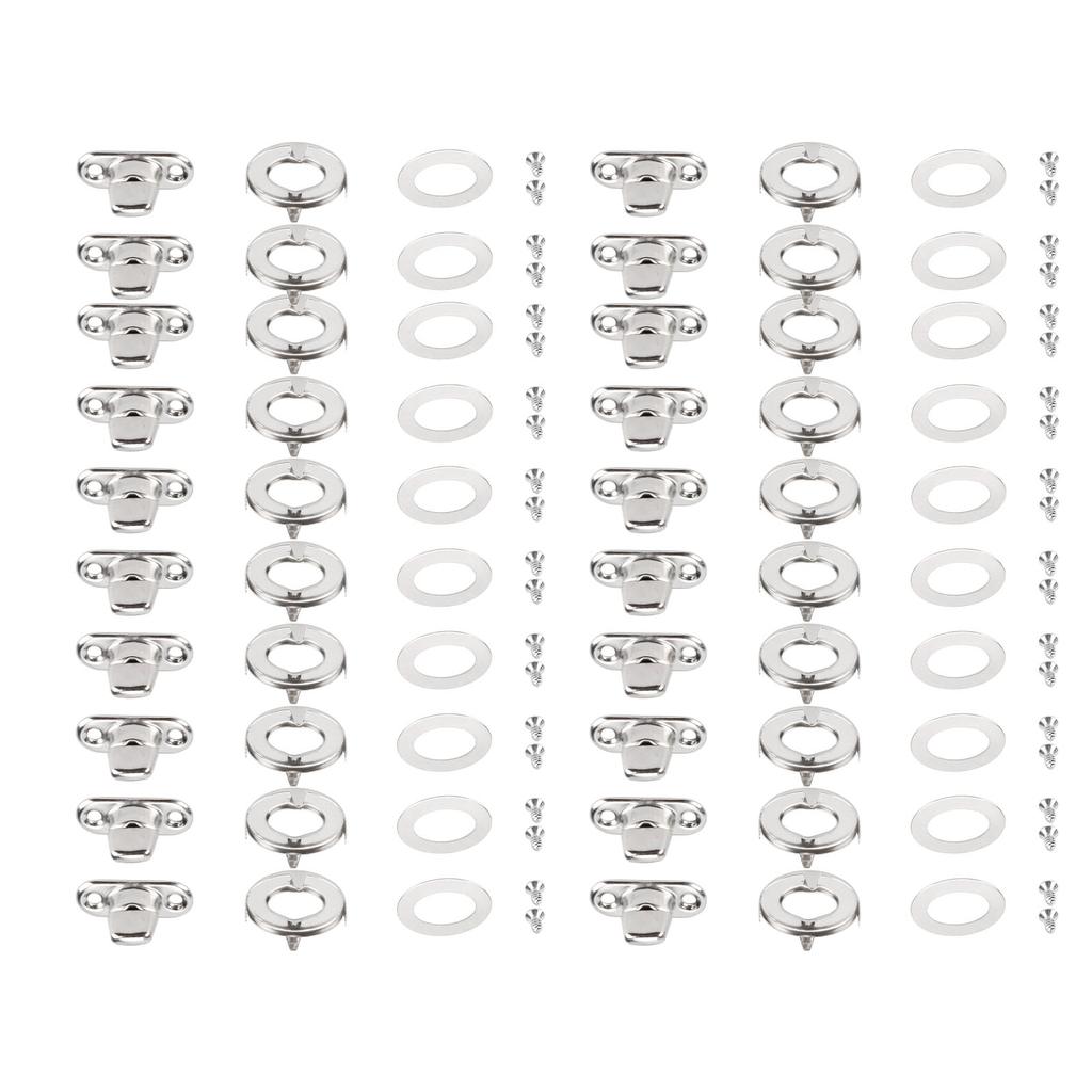 Twist Lock Fasteners Turn Button Eyelet and Stud Mounting Screws for Canvas Marine Fastener Turn Buttons