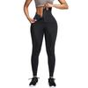 Women's High-Waist Tummy Control Sweat Pants with Hip-Lifting and Row Button Design