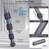 ARTCISE Carbon Fiber Carbon Fiber 2023 29mm Pipe Nut Lock Leg Adjustable Lightweight Travel 1790mm Maximum Tripod Bag Compatible with Digital