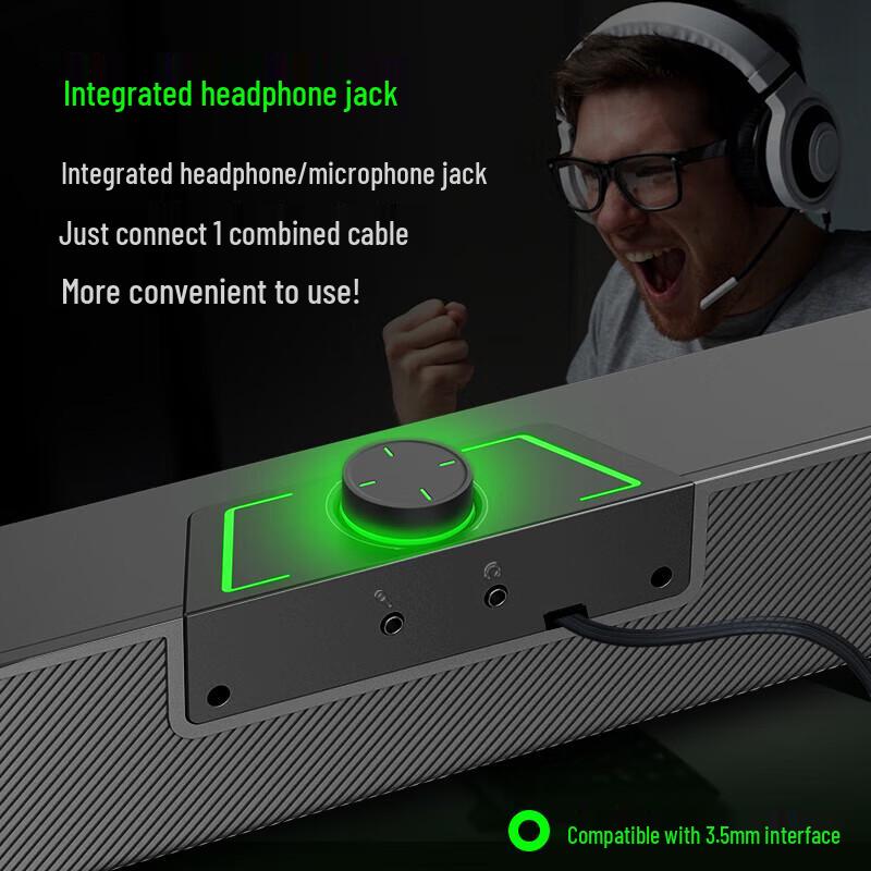 Newman NEWMIN V1 Wired Gaming Computer Speaker CN Plug (adapter Included)