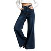 Women's Casual High Waist Wide Leg Flared Jeans