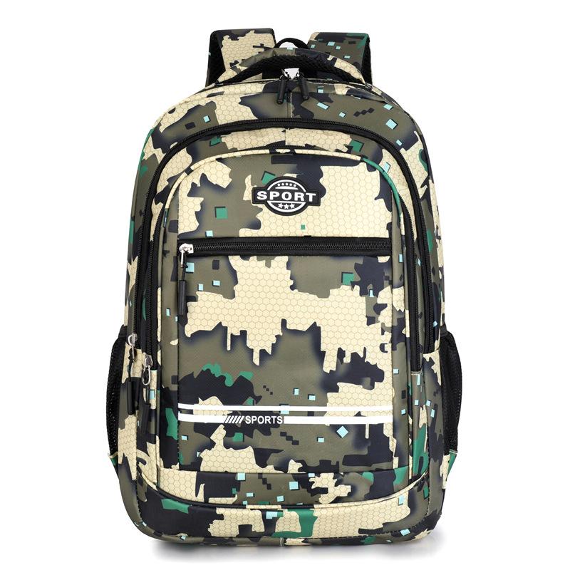 Waterproof Camouflage Rucksack Work 15.6-inch Laptop Men's Business Backpack University School Bags Boys and Girls School Back