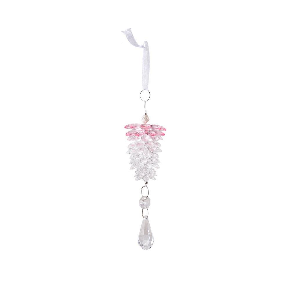 Transparent Hanging Pinecone Ornament Simulated Christmas Tree Decoration Window Hanging