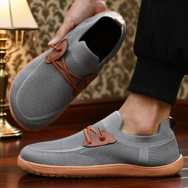 Men Wide Barefoot Shoes New Fashion Wide Toe Breathable Barefoot Large Summer Trendy Kahki Mesh Casual Walking Shoes Hot Selling