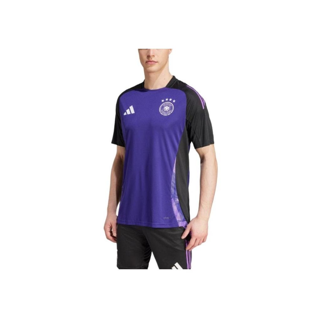 Adidas Fitted Round Neck Short Sleeve Soccer Jersey Men Tops Purple IP8245