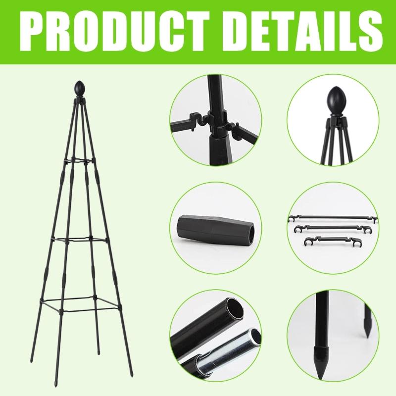Customizable Length Plant Support Pile Adjustable Length Climbing Vine Stake Bonsais Fixing Rod for Household Use