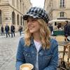 Thin Brim Plaid Beret Hat Irregular Octagonal Newsboy Peaked Hat Fashion Painter Artist Cap  Travel