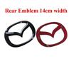 Fit for Mazda CX7 CX-7 Car 19cm Front Emblem 14cm Rear Trunk Badge Sticker Plastic Auto Steering Wheel Badge Accessories