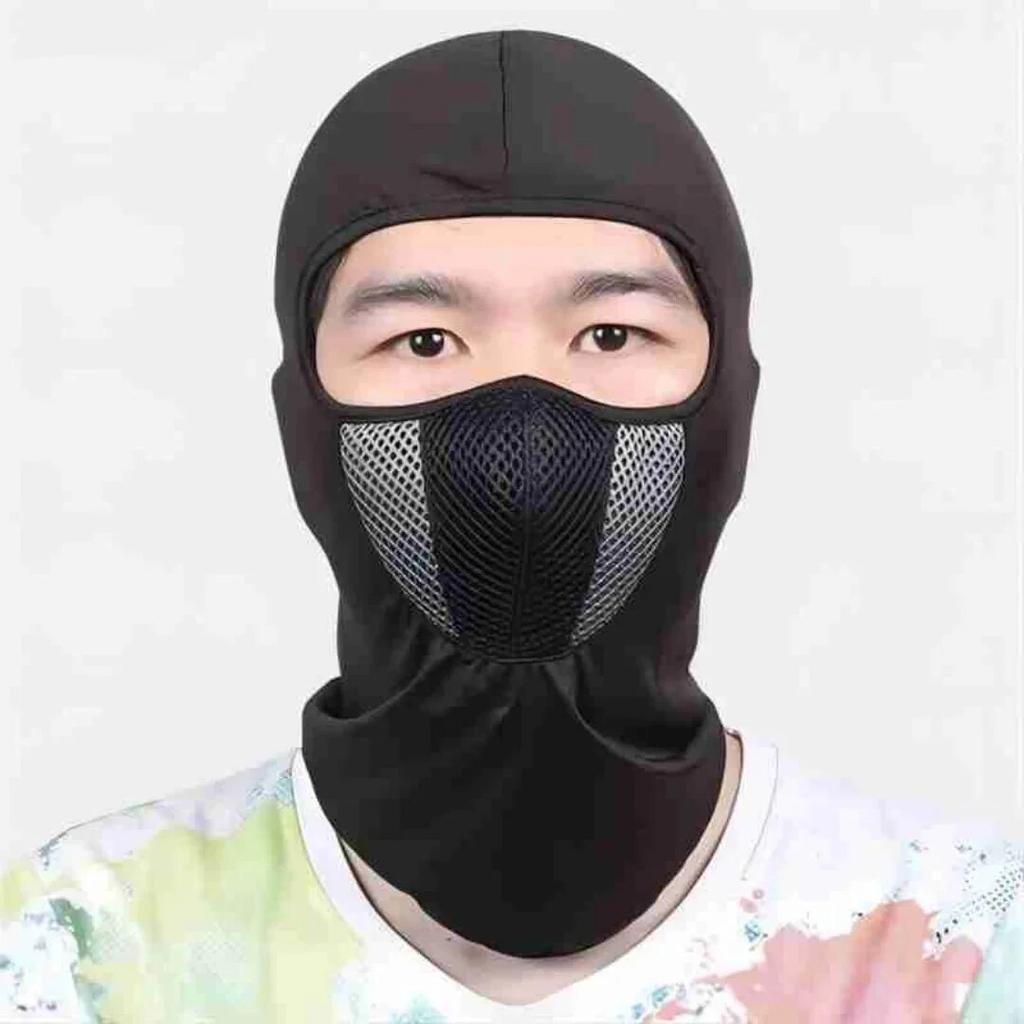 Rüzgar Koruması ve Sıcaklık İçin Motosiklet Sürüş Maskesi Nefes Alabilir Tam Yüz Maskesi Balaklava Şapka Eşarp Başlık Moto Motosikletçi Rüzgar Şapkası