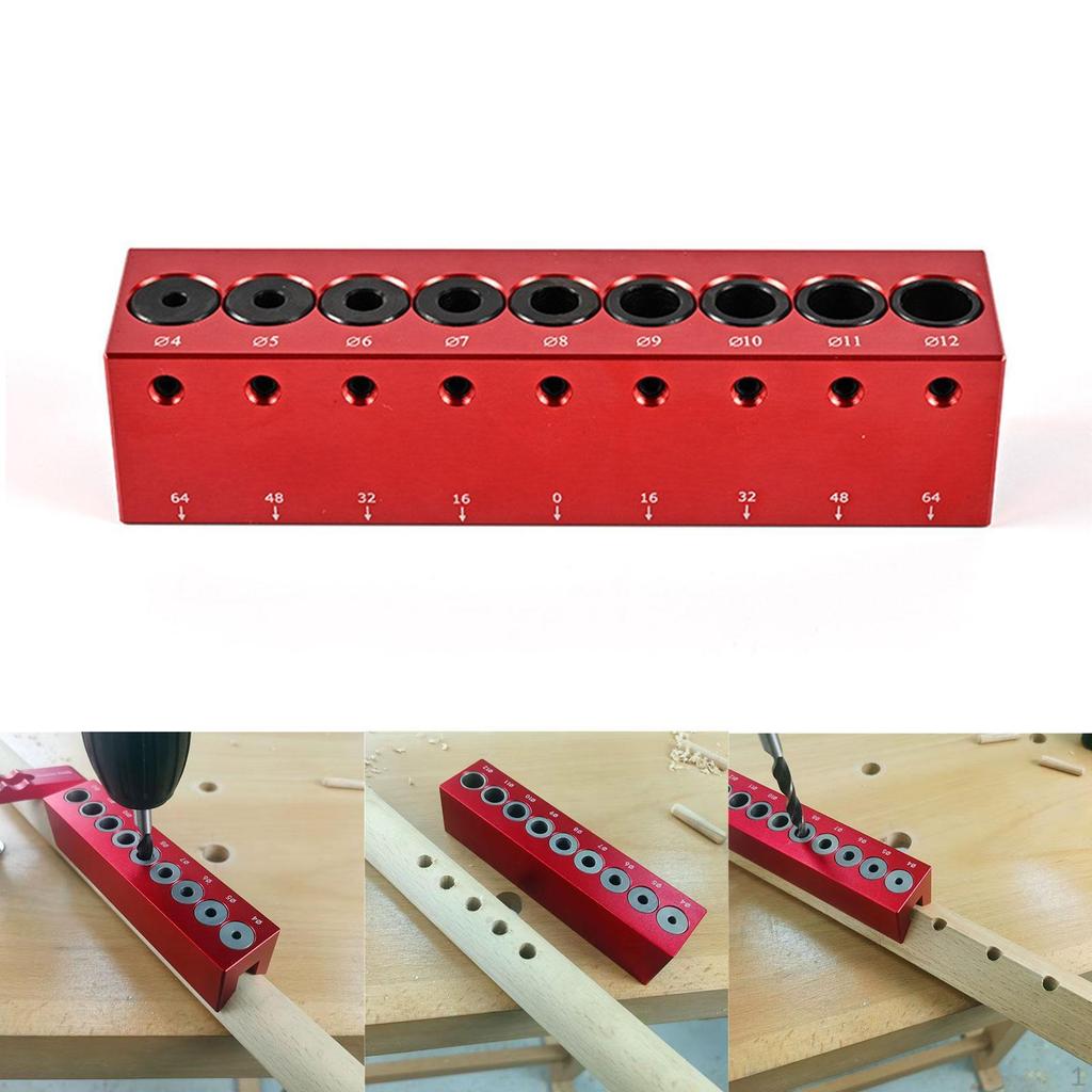 Drill Guide Jig Block Multifunctional Accessory Aluminum Alloy Positioning Tool Sturdy