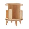 Floor Standing Rotating Bookshelf Multi-Functional Wooden Storage Rack Suitable for Living Rooms, Study Rooms, Bedrooms